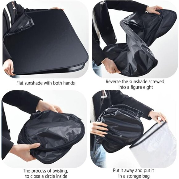 Sunshade for Car Windshield,240T Thickened Windshield Sun Shade for Blocking 99% - Picture 6 of 6